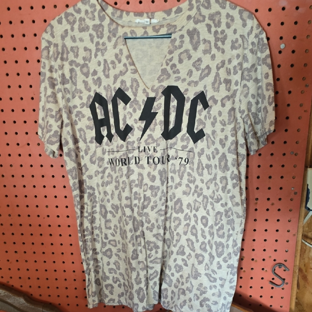 AC/DC Leopard Print T-Shirt